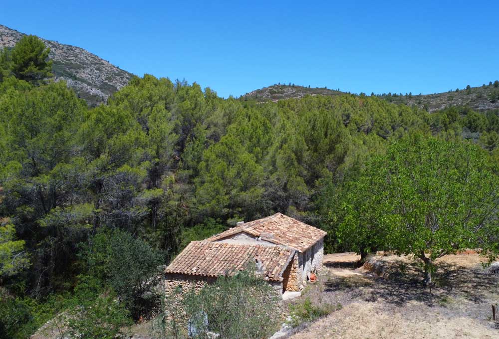 Finca for sale with 2,7 hectare plot for & possibility for new build 200m2, 277.000€